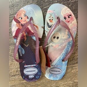 BRAND NEW w/tags!!!Havaianas Kids Frozen Flip Flops -